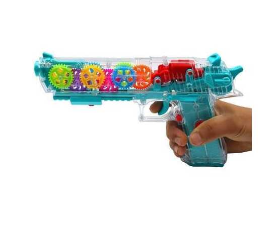 Transparent Gear Soft Blaster Gun Toy For kids