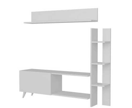 Toheed wood TV stand media unit