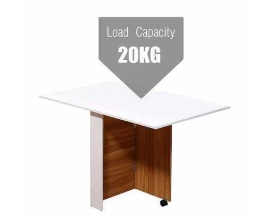 Toheed wood space saving folding dining table