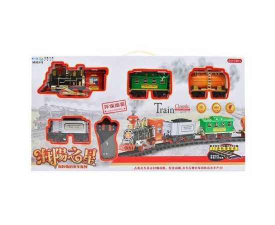 Electric Dynamic Steam RC Track Train Playset Set TOy