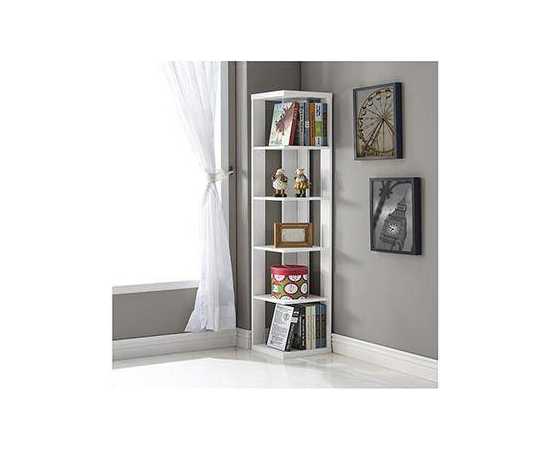 White Corner Book display rack organizer - TWBK39