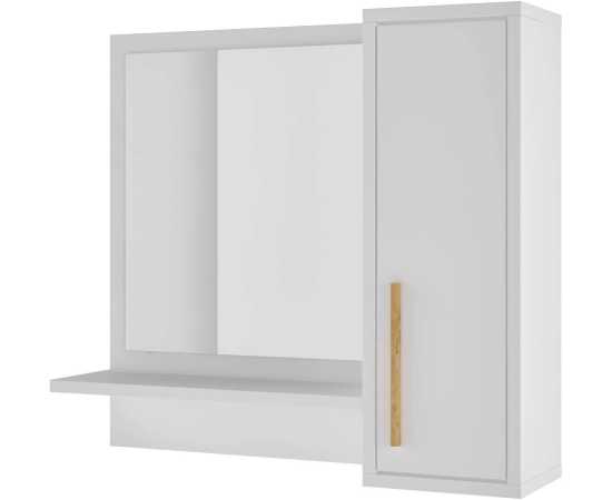 Toheed wood Bathroom Cabinet with Mirror - WhiteToheed wood Bathroom Cabinet with Mirror - White