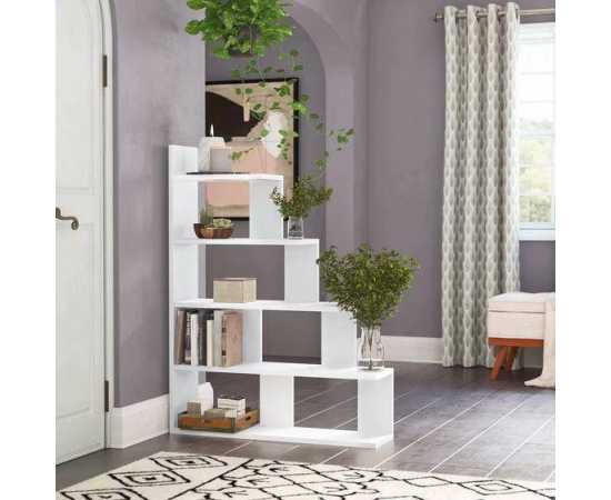 Book display Ladder Rack For home & office - White