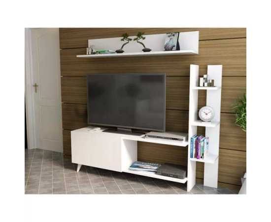 Toheed wood TV stand media unit