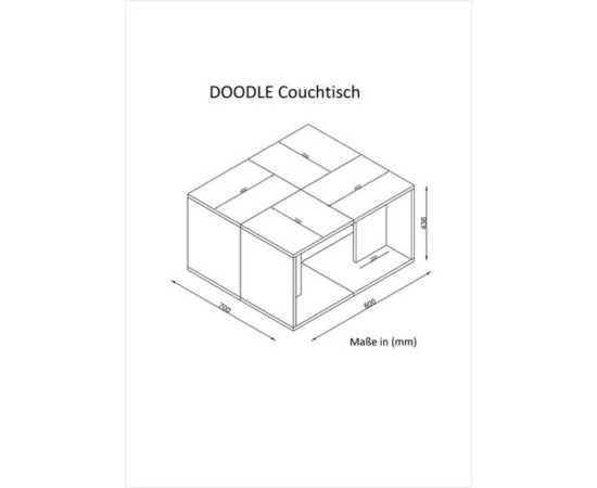 Modern Center table 2 in 1 For Home - MDF-TWCT15