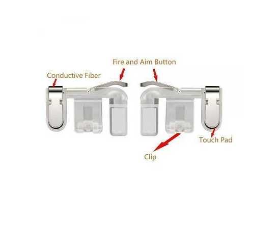 PUBG Trigger For Mobile Gaming - 1 PairPUBG Trigger For Mobile Gaming - 1 Pair