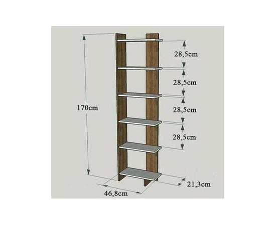 Toheed Wood modern Book rack For Home & Office - TW15