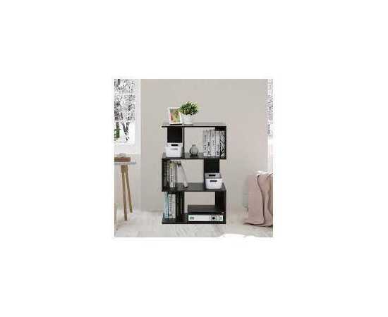 Stylish Decorative Black Book rack - MDF-TWBR011