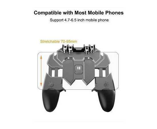 Mobile Gamepad For Gaming Six Finger Controller