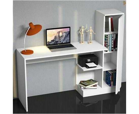 Multipurpose Study Desk with Side Shelves For Home