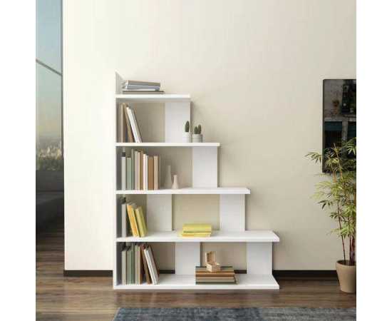 Book display Ladder Rack For home & office - White