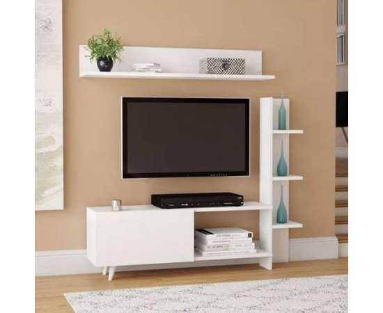 Toheed wood TV stand media unit