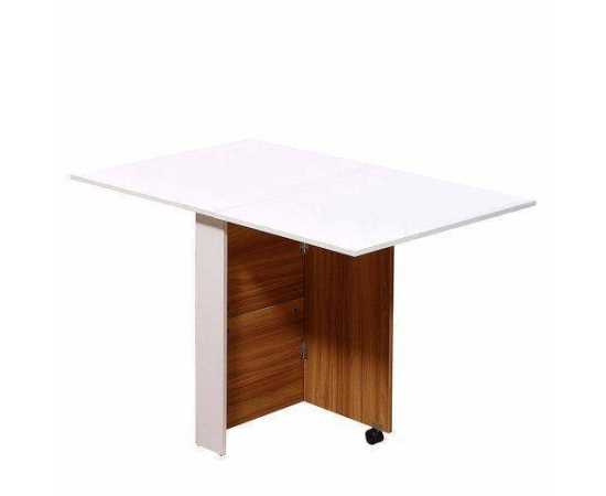 Toheed wood space saving folding dining table
