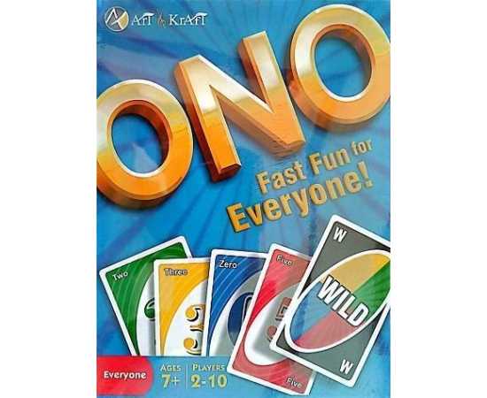 Monoplay Ono Card Fun Family Cards Game