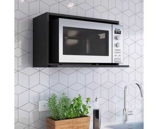 Space Saving Wall Mounted Microwave Oven Cabinet