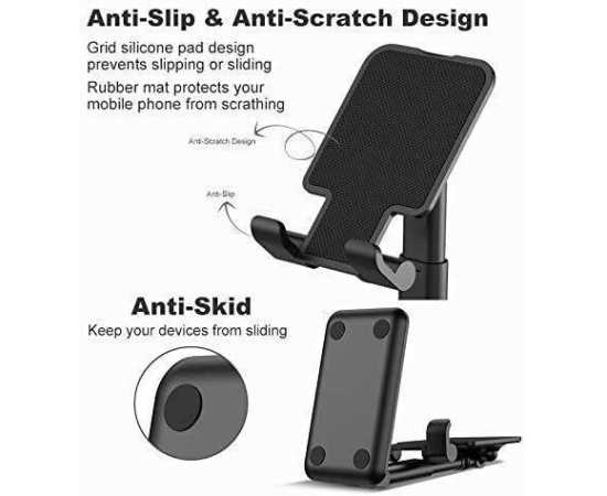 Folding Desktop Stand Holder for Mobile Phones & Tablets