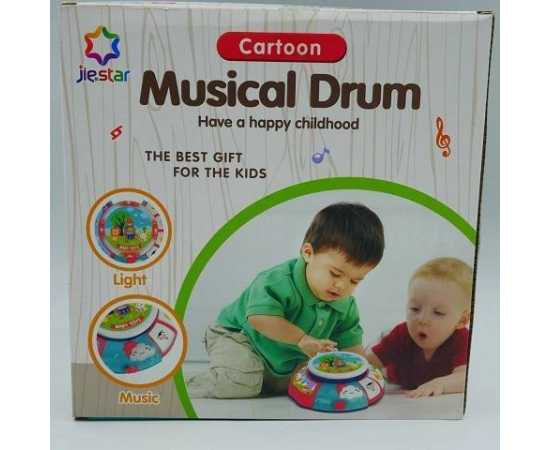 Jiestar Cartoon Musical Activity Drum Playset Toy