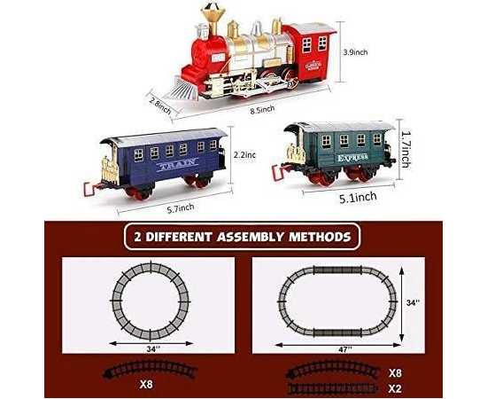 Classic Train Playset Set for Kids