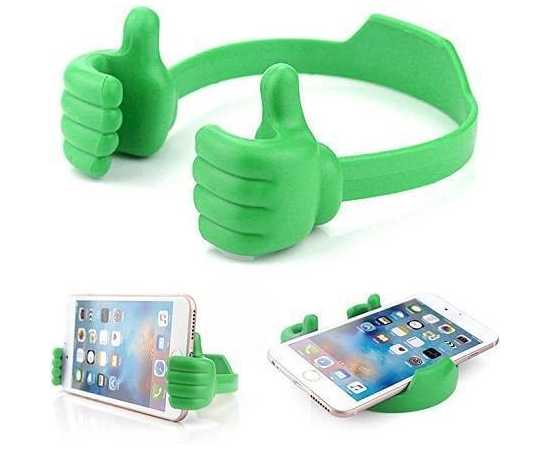 Multi Color Thumbs up Mobile Phone Holder - 1 Piece