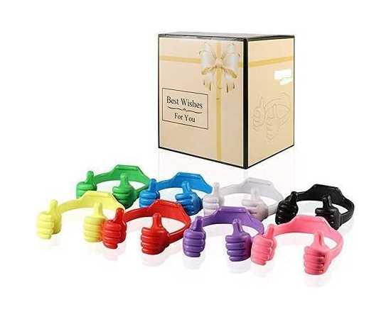 Multi Color Thumbs up Mobile Phone Holder - 1 Piece