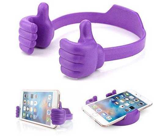 Multi Color Thumbs up Mobile Phone Holder - 1 Piece