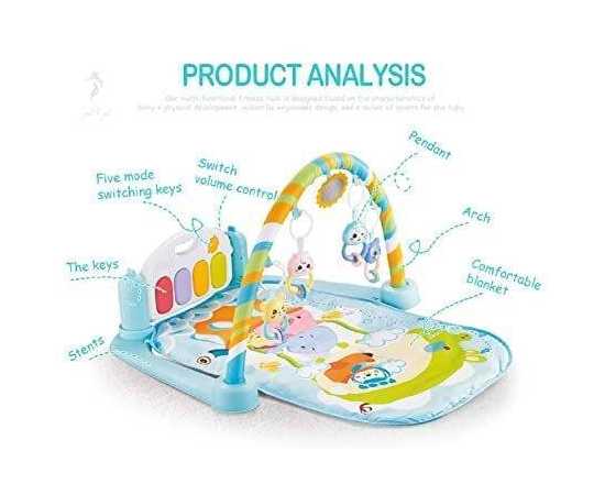 Baby's Multifunctional Musical 5 in1 Play Gym Mat