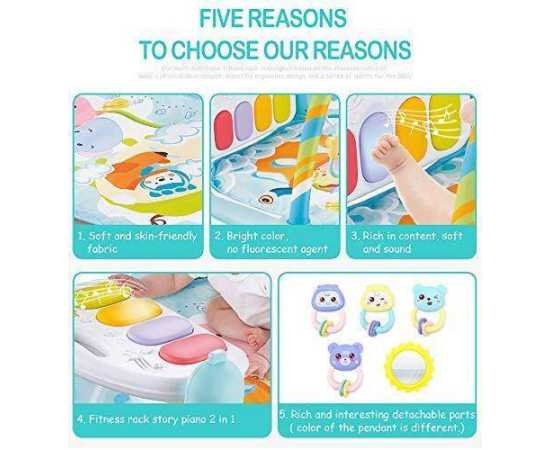 Baby's Multifunctional Musical 5 in1 Play Gym Mat