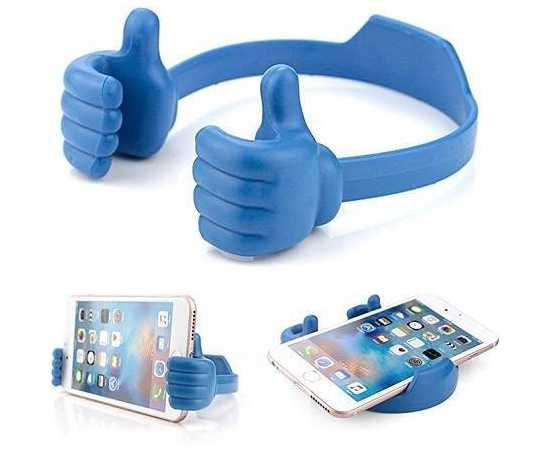 Multi Color Thumbs up Mobile Phone Holder - 1 Piece