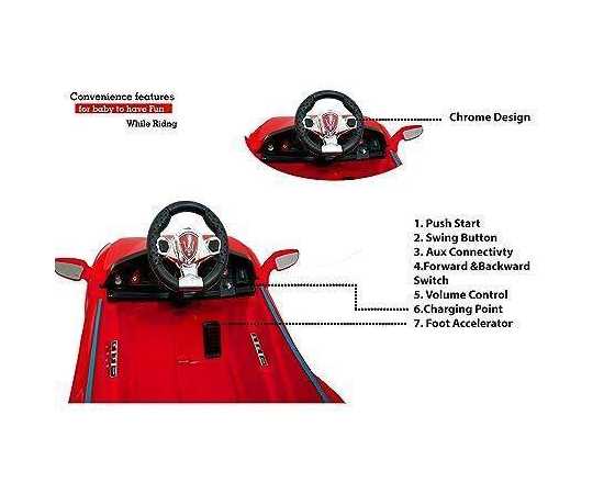 Double Battery Operated Ride Car With Remote for Kids