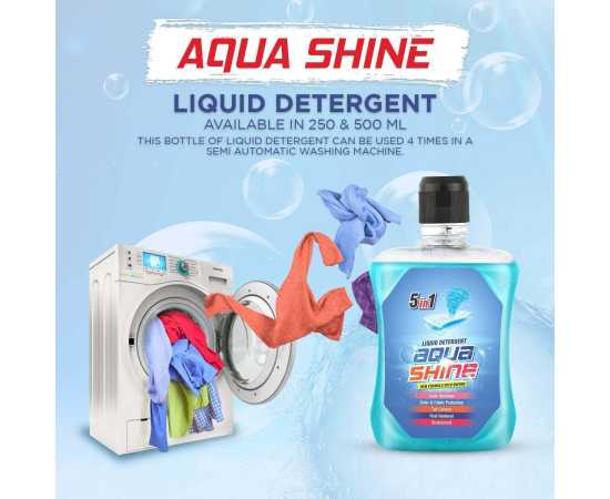 5 in 1 Aqua Shine Liquid Detergent - 1 Bottle 5 in 1 Aqua Shine Liquid Detergent - 1 Bottle