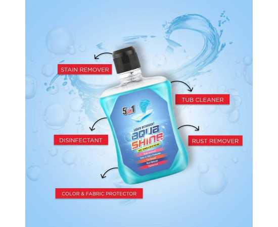5 in 1 Aqua Shine Liquid Detergent - 1 Bottle 5 in 1 Aqua Shine Liquid Detergent - 1 Bottle