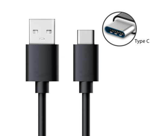 Type-C Fast Charging Data Cable - Black