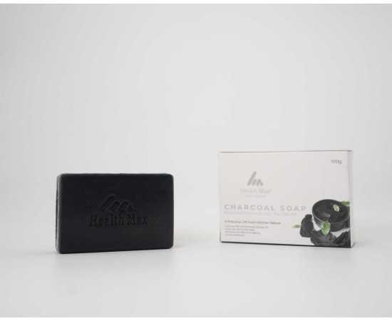 Health Max Charcoal Activated Charcoal Soap - 100g
