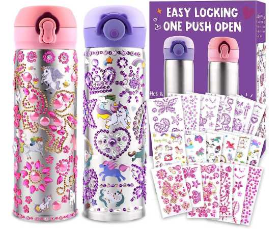 Girls Decorate Your Own Water Bottle - 1 Piece