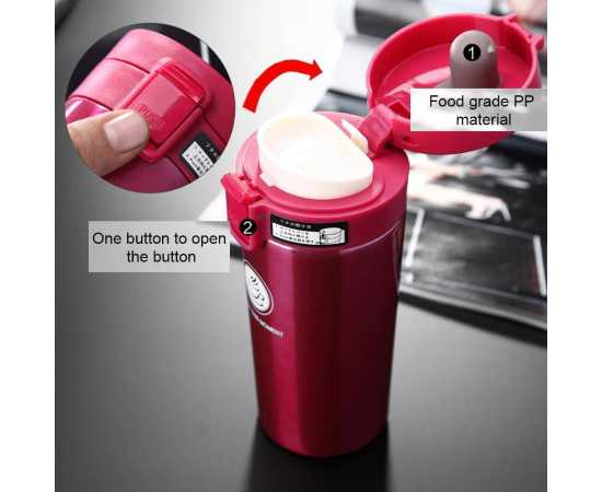 Stainless Steel Hot & Cool Coffee Mug - 380ml