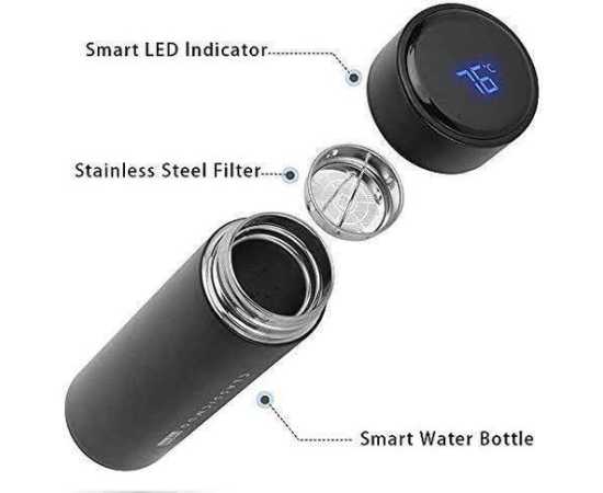 Stainless Steel Thermos Sports Water Bottle with LED Temprature