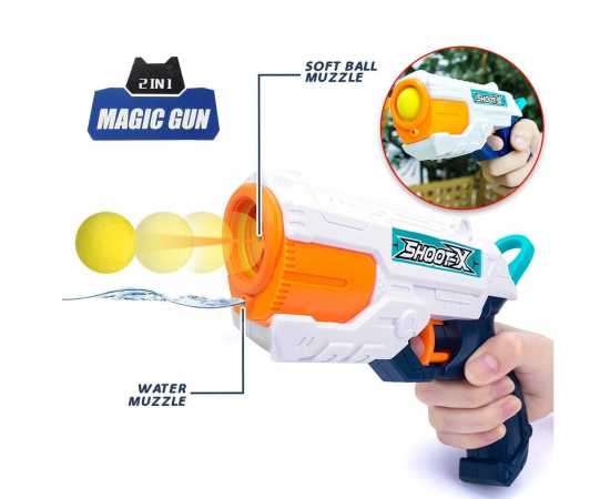 2 in 1 Summer Water Pinball Shooting Toy
