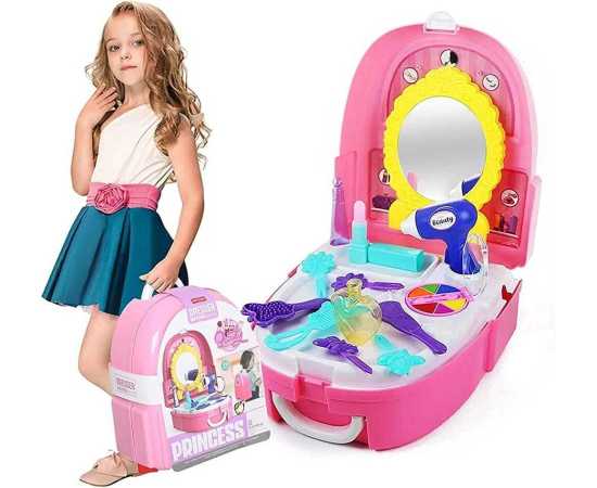 Pretend Play Kitchen & Doctor Briefcase Toy Set For Kids