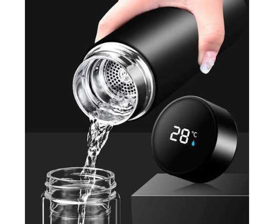 Stainless Steel Thermos Sports Water Bottle with LED Temprature