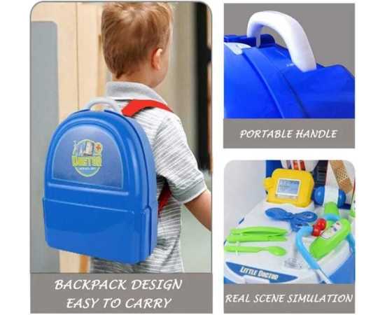 Pretend Play Kitchen & Doctor Briefcase Toy Set For Kids