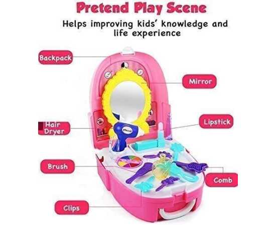 Pretend Play Kitchen & Doctor Briefcase Toy Set For Kids