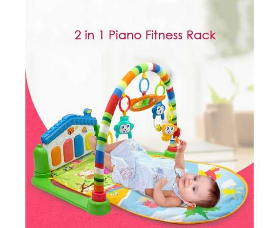 3 In 1 Newborn Baby Play Gym With Rattle Mat