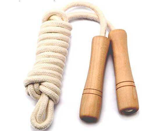 Wooden Handle Jump Rope for Kids & Adult
