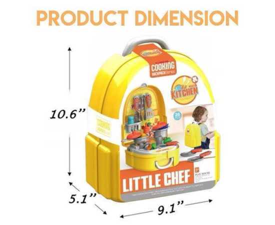 Pretend Play Kitchen & Doctor Briefcase Toy Set For Kids