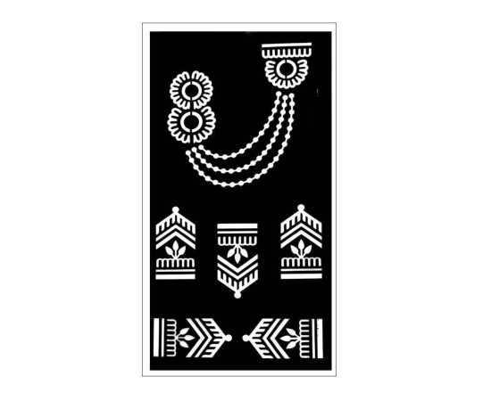 Sheet Mehndi Papers Stencils - 1 Sheet