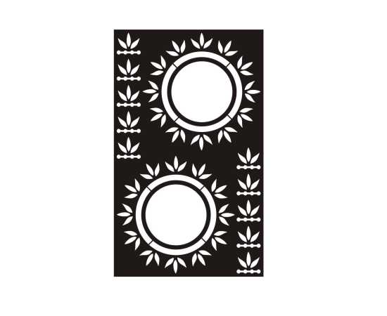 Women's Hand Mehndi Sheet - 1 Pair