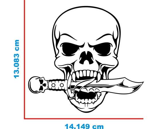 PVC Vinyl Head Car & Laptop Sticker - 1 PC