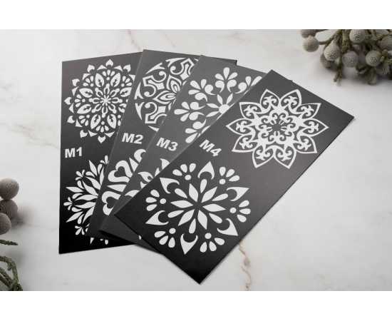 Different Design Mehndi Stickers Sheets - Pack of 4