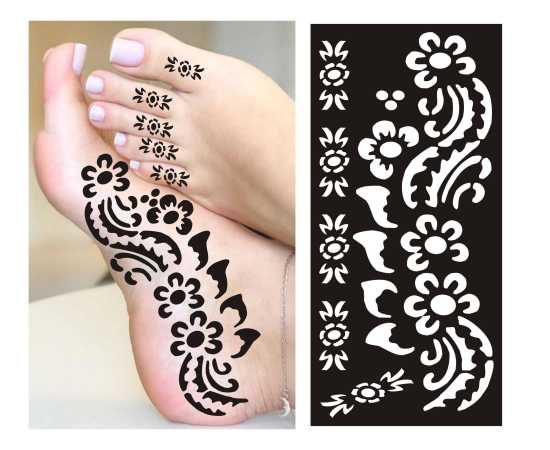 1 Pair Mehndi Papers Mix Designs