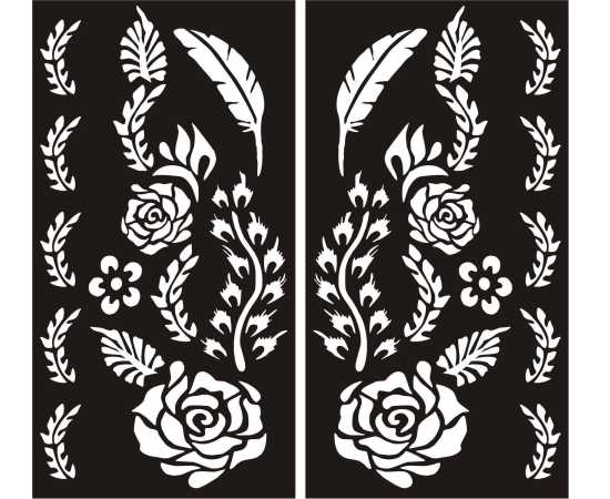Mehndi Stencil Stickers Sheet - Pack of 2